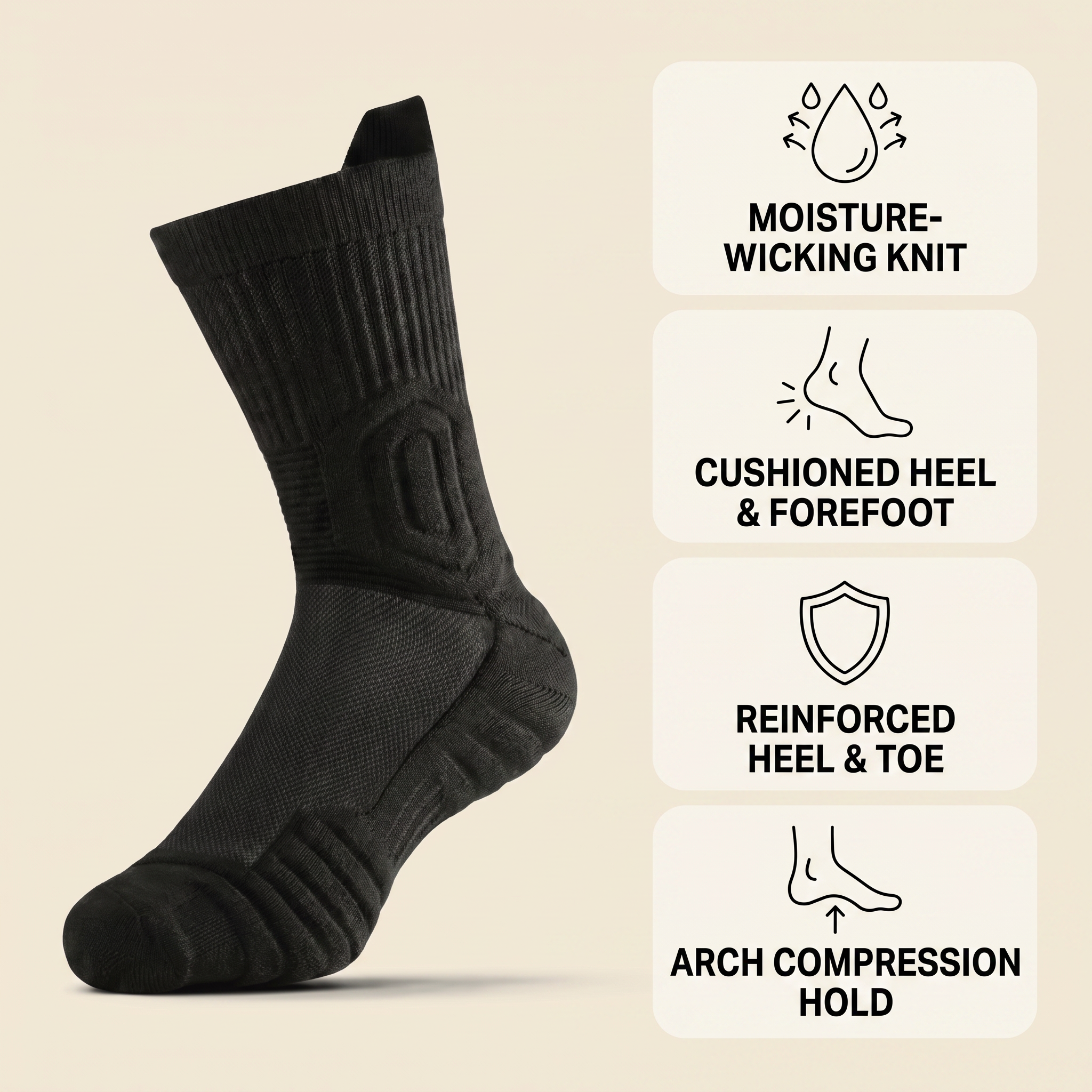 Cushioned where it counts, thin where it breathes